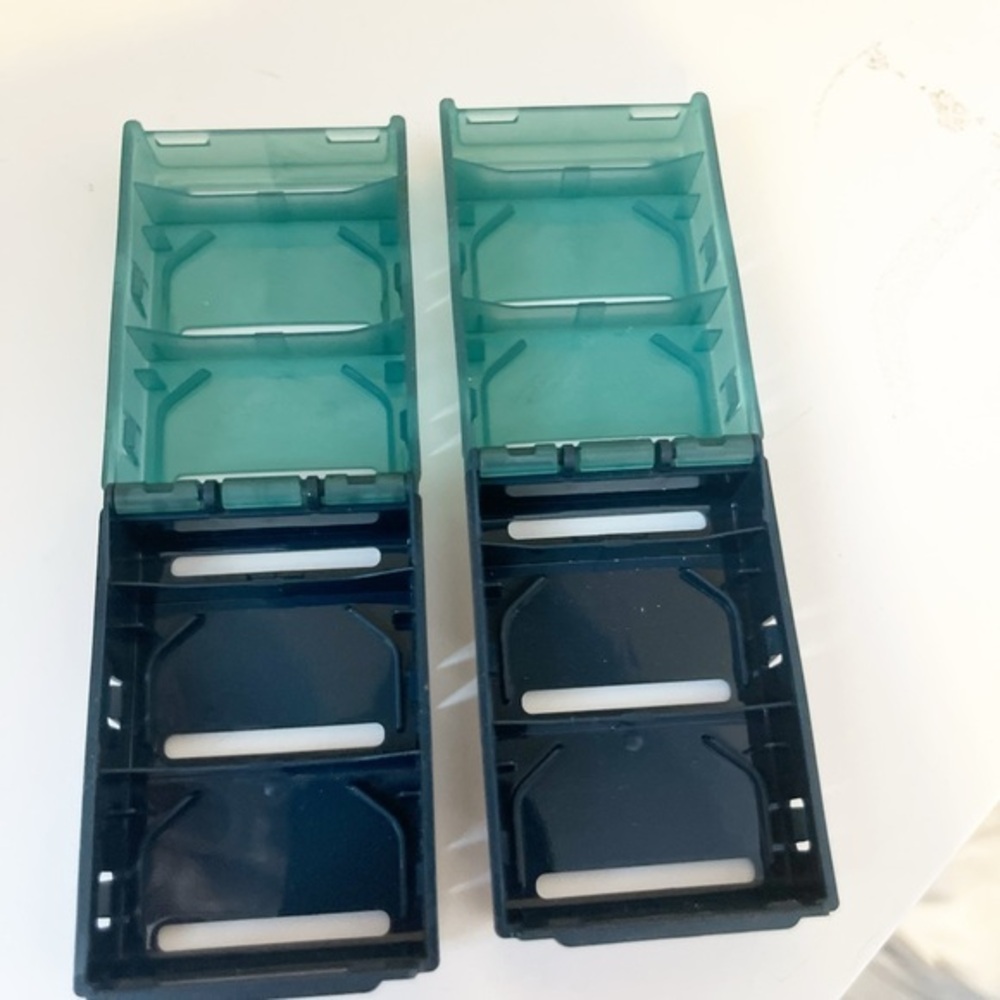 Teal and Navy Storage Containers Harry’s travel cases